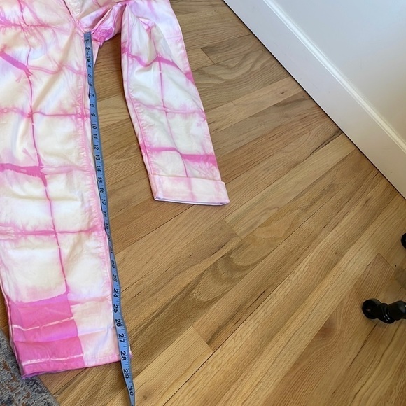 Sundry Tie Dye Roll Up Trouser Pants Pink White Cuffed 29 Chino Hippie Casual - Picture 13 of 14